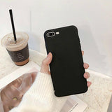 Cute Matte Solid Candy Phone Case Back Cover - iPhone 12 Pro Max/12 Pro/12/12 Mini/SE/11 Pro Max/11 Pro/11/XS Max/XR/XS/X/8 Plus/8 - halloladies