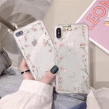 3D Real Dried Flower Glitter Stars Transparent Soft Phone Case Back Cover for iPhone 12 Pro Max/12 Pro/12/12 Mini/SE/11 Pro Max/11 Pro/11/XS Max/XR/XS/X/8 Plus/8 - halloladies