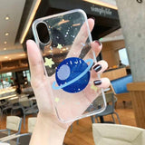 Glitter Space Planet Stars Clear Phone Case Back Cover for iPhone 11/11 Pro/11 Pro Max/XS Max/XR/XS/X/8 Plus/8/7 Plus/7 - halloladies