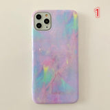 Fashion Smooth Granite Marble Texture Phone Case Back Cover for iPhone 11/11 Pro/11 Pro Max/XS Max/XR/XS/X/8 Plus/8/7 Plus/7 - halloladies