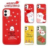 Candy Color Cartoon Christmas Phone Case Back Cover - iPhone 11/11 Pro/11 Pro Max/XS Max/XR/XS/X/8 Plus/8/7 Plus/7 - halloladies