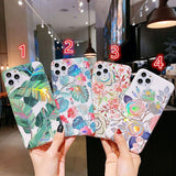 Creative Laser Colorful Flower Soft Phone Case Back Cover - iPhone 11/11 Pro/11 Pro Max/XS Max/XR/XS/X/8 Plus/8/7 Plus/7 - halloladies