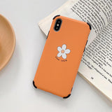 Cartoon Avocado Flower Corner Protection Matte Phone Case Back Cover - iPhone XS Max/XR/XS/X/8 Plus/8/7 Plus/7/6s Plus/6s/6 Plus/6 - halloladies