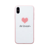 Pink Frame Love Heart Phone Case Back Cover - iPhone XS Max/XR/XS/X/8 Plus/8/7 Plus/7/6s Plus/6s/6 Plus/6 - halloladies