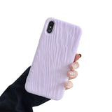 Simple Candy Color Quicksand Texture Surface Soft Phone Case Back Cover - iPhone 11/11 Pro/11 Pro Max/XS Max/XR/XS/X/8 Plus/8/7 Plus/7 - halloladies