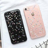Glitter Powder Colorful Love Hert Soft TPU Phone Case Back Cover - iPhone 11/11 Pro/11 Pro Max/XS Max/XR/XS/X/8 Plus/8/7 Plus/7 - halloladies