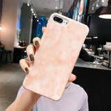 Marble Patterned Graffiti Hard Phone Case Back Cover - iPhone 12 Pro Max/12 Pro/12/12 Mini/SE/11 Pro Max/11 Pro/11/XS Max/XR/XS/X/8 Plus/8 - halloladies