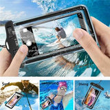 Luminous Watertight Universal Waterproof Phone Case Back Cover for iPhone 11/11 Pro/11 Pro Max/XS Max/XR/XS/X/8 Plus/8/7 Plus/7 - halloladies