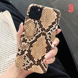 Retro Snake Skin Phone Case Back Cover for iPhone 11 Pro Max/11 Pro/11/XS Max/XR/XS/X/8 Plus/8/7 Plus/7 - halloladies