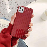 Curved Suitcase Plain Soft Phone Case Back Cover - iPhone 11/11 Pro/11 Pro Max/XS Max/XR/XS/X/8 Plus/8/7 Plus/7 - halloladies