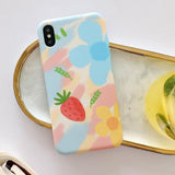 Watercolor Flower Strawberry Soft TPU Phone Case Back Cover for iPhone 11 Pro Max/11 Pro/11/XS Max/XR/XS/X/8 Plus/8 - halloladies