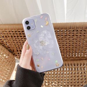 3D Unicorn Glitter Star Moon Transparent Soft Phone Case Back Cover - iPhone 11/11 Pro/11 Pro Max/XS Max/XR/XS/X/8 Plus/8/7 Plus/7 - halloladies
