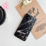 Matte Marble Phone Case Back Cover - iPhone 12 Pro Max/12 Pro/12/12 Mini/SE/11 Pro Max/11 Pro/11/XS Max/XR/XS/X/8 Plus/8 - halloladies
