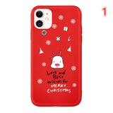 Candy Color Cartoon Christmas Phone Case Back Cover - iPhone 11/11 Pro/11 Pro Max/XS Max/XR/XS/X/8 Plus/8/7 Plus/7 - halloladies