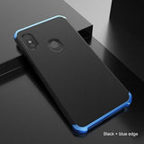 Luxury Contrast Color Metal Aluminum Armor Phone Case Back Cover - iPhone 11 Pro Max/11 Pro/11/XS Max/XR/XS/X/8 Plus/8/7 Plus/7 - halloladies