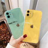 Luxury Letter Transparent Soft Phone Case Back Cover - iPhone 12 Pro Max/12 Pro/12/12 Mini/11 Pro Max/11 Pro/11/XS Max/XR/XS/X/8 Plus/8 - halloladies