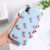 Retro Flower Leaf Fruit Soft TPU Phone Case Back Cover for iPhone XS Max/XR/XS/X/8 Plus/8/7 Plus/7/6s Plus/6s/6 Plus/6 - halloladies