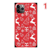 Red Cartoon Christmas Phone Case Back Cover - iPhone 11/11 Pro/11 Pro Max/XS Max/XR/XS/X/8 Plus/8/7 Plus/7 - halloladies