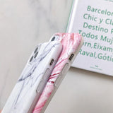 Soft IMD Fashion Simple Marble Phone Case Back Cover for iPhone 12 Pro Max/12 Pro/12/12 Mini/SE/11 Pro Max/11 Pro/11/XS Max/XR/XS/X/8 Plus/8 - halloladies