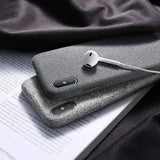 Ultra Thin Soft Cloth Solid Color Phone Case Back Cover for iPhone 11 Pro Max/11 Pro/11/XS Max/XR/XS/X/8 Plus/8 - halloladies