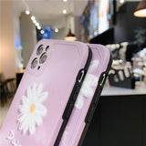 Soft Purple Daisy iPhone Case Back Cover for iPhone 12 Pro Max/12 Pro/12/12 Mini/SE/11 Pro Max/11 Pro/11/XS Max/XR/XS/X/8 Plus/8 - halloladies