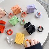 Creative Luggage Candy Color Airpods Case Wireless Bluetooth Earphone Cases for Airpods - halloladies