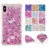 Glitter Liquid Quicksands Shock Absorb TPU Phone Case Back Cover for iPhone XS Max/XR/XS/X/8 Plus/8/7 Plus/7/6s Plus/6s/6 Plus/6 - halloladies
