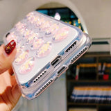 3D Love Heart Clear Soft Phone Case Back Cover for iPhone 11/11 Pro/11 Pro Max/XS Max/XR/XS/X/8 Plus/8/7 Plus/7 - halloladies