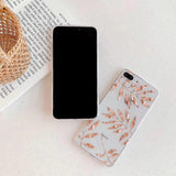 Transparent Gold Leaves Soft Phone Case Back Cover for iPhone 12 Pro Max/12 Pro/12/12 Mini/SE/11 Pro Max/11 Pro/11/XS Max/XR/XS/X/8 Plus/8 - halloladies