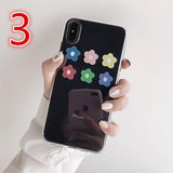 Wildflower Ultra-thin Transparent Phone Case Back Cover - iPhone XS Max/XR/XS/X/8 Plus/8/7 Plus/7/6s Plus/6s/6 Plus/6 - halloladies