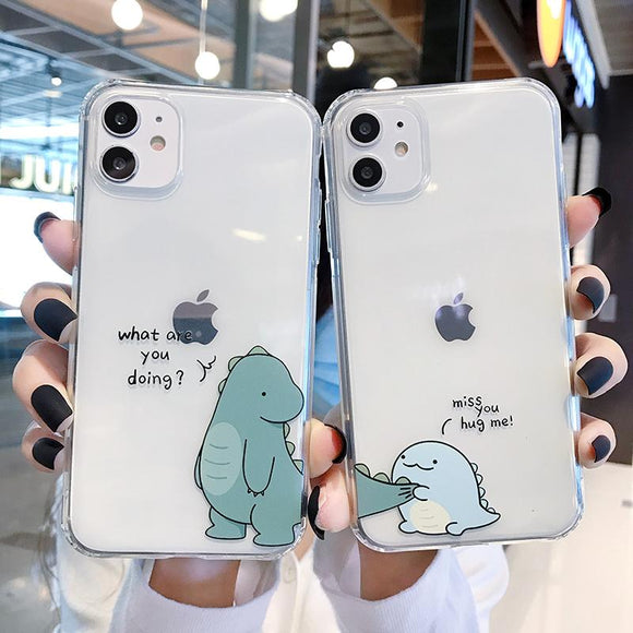 Athvotar Dinosaur Phone Cases for iPhone 12 11 Pro Max Soft Tpu