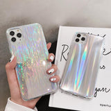 Laser Rainbow Color Soft Phone Case Back Cover - iPhone 12 Pro Max/12 Pro/12/12 Mini/SE/11 Pro Max/11 Pro/11/XS Max/XR/XS/X/8 Plus/8 - halloladies