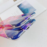 Geometric Patchwork Starry Sky Phone Case Back Cover - iPhone 11 Pro Max/11 Pro/11/XS Max/XR/XS/X/8 Plus/8/7 Plus/7/6s Plus/6s/6 Plus/6 - halloladies