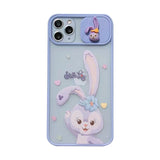 Cute Rabbits Candy Color Camera Lens Protection Phone Case for iPhone 13 Pro Max/13 Pro/13/13 Mini and More iPhone Models