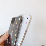 Cute Simple Love Heart Flower Clear Phone Case Back Cover - iPhone 11 Pro Max/11 Pro/11/XS Max/XR/XS/X/8 Plus/8/7 Plus/7 - halloladies