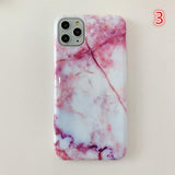 Fashion Smooth Granite Marble Texture Phone Case Back Cover for iPhone 11/11 Pro/11 Pro Max/XS Max/XR/XS/X/8 Plus/8/7 Plus/7 - halloladies