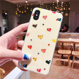 Shiny Crystal Love Heart Phone Case Back Cover - iPhone XS Max/XR/XS/X/8 Plus/8/7 Plus/7/6s Plus/6s/6 Plus/6 - halloladies