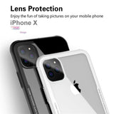 High Quality Clear Soft Silicone Tempered Glass Phone Case Back Cover for iPhone 11 Pro Max/11 Pro/11/XS Max/XR/XS/X/8 Plus/8/7 Plus/7 - halloladies