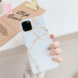 Matte Marble Phone Case Back Cover - iPhone 12 Pro Max/12 Pro/12/12 Mini/SE/11 Pro Max/11 Pro/11/XS Max/XR/XS/X/8 Plus/8 - halloladies
