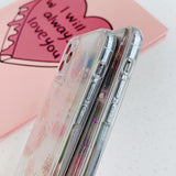 Glitter Real Dried Flower Planet Transparent Phone Case Back Cover - iPhone 11/11 Pro/11 Pro Max/XS Max/XR/XS/X/8 Plus/8/7 Plus/7 - halloladies