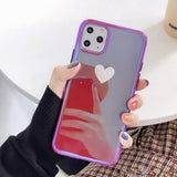 Cute Love Heart Soft Edge Phone Case Back Cover for iPhone 11 Pro Max/11 Pro/11/XS Max/XR/XS/X/8 Plus/8/7 Plus/7 - halloladies