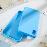 Fashion Candy Color Soft TPU Phone Case Back Cover for iPhone XS Max/XR/XS/X/8 Plus/8/7 Plus/7/6s Plus/6s/6 Plus/6 - halloladies
