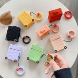 Creative Luggage Candy Color Airpods Case Wireless Bluetooth Earphone Cases for Airpods - halloladies