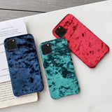 Fashion Plush Fabrics Smooth Soft Phone Case Back Cover for iPhone 11/11 Pro/11 Pro Max/XS Max/XR/XS/X/8 Plus/8/7 Plus/7Fashion Plush Fabrics Smooth Soft TPU Phone Case Back Cover for iPhone 11/11 Pro/11 Pro Max/XS Max/XR/XS/X/8 Plus/8/7 Plus/7 - halloladies