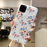 Cute Relief Flower Soft TPU Phone Case Back Cover - iPhone 11 Pro Max/11 Pro/11/XS Max/XR/XS/X/8 Plus/8/7 Plus/7/6s Plus/6s/6 Plus/6 - halloladies