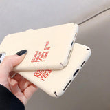 Fashion Simple Letter Hard PC Phone Case Back Cover - iPhone 11/11 Pro/11 Pro Max/XS Max/XR/XS/X/8 Plus/8/7 Plus/7 - halloladies
