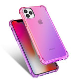 Luxury Corner Bubble Gradient Soft TPU Phone Case Back Cover for iPhone 11/11 Pro/11 Pro Max/XS Max/XR/XS/X/8 Plus/8/7 Plus/7 - halloladies