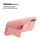 Candy Color Magnetic Bracket Phone Case Back Cover for iPhone 11/11 Pro/11 Pro Max/XS Max/XR/XS/X/8 Plus/8/7 Plus/7 - halloladies