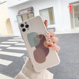Contrast Art Abstract Retro Geometry Frame Camera Protector Soft Phone Case Back Cover for iPhone 12 Pro Max/12 Pro/12/12 Mini/SE/11 Pro Max/11 Pro/11/XS Max/XR/XS/X/8 Plus/8 - halloladies