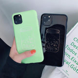 Solid Color Plating Planet iPhone Case Back Cover for iPhone 11 Pro Max/11 Pro/11/XS Max/XR/XS/X/8 Plus/8/7 Plus/7 - halloladies